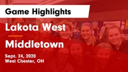 Lakota West  vs Middletown  Game Highlights - Sept. 24, 2020