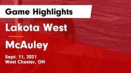 Lakota West  vs McAuley  Game Highlights - Sept. 11, 2021