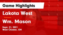 Lakota West  vs Wm. Mason  Game Highlights - Sept. 21, 2021