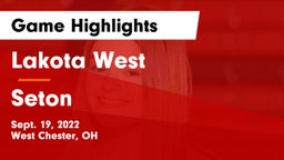 Lakota West  vs Seton  Game Highlights - Sept. 19, 2022