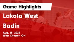 Lakota West  vs Badin  Game Highlights - Aug. 15, 2023