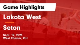 Lakota West  vs Seton  Game Highlights - Sept. 19, 2023