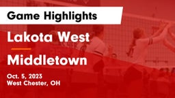 Lakota West  vs Middletown  Game Highlights - Oct. 5, 2023