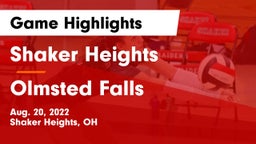 Shaker Heights  vs Olmsted Falls  Game Highlights - Aug. 20, 2022