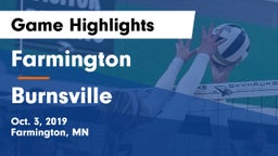 Farmington  vs Burnsville  Game Highlights - Oct. 3, 2019