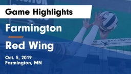 Farmington  vs Red Wing  Game Highlights - Oct. 5, 2019