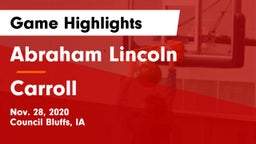 Abraham Lincoln  vs Carroll  Game Highlights - Nov. 28, 2020