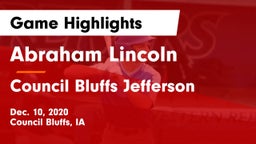 Abraham Lincoln  vs Council Bluffs Jefferson  Game Highlights - Dec. 10, 2020