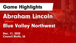 Abraham Lincoln  vs Blue Valley Northwest  Game Highlights - Dec. 11, 2020