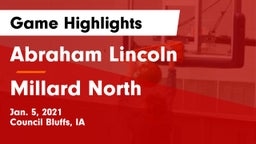 Abraham Lincoln  vs Millard North   Game Highlights - Jan. 5, 2021