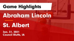 Abraham Lincoln  vs St. Albert  Game Highlights - Jan. 31, 2021