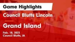 Council Bluffs Lincoln  vs Grand Island  Game Highlights - Feb. 18, 2023