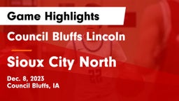 Council Bluffs Lincoln  vs Sioux City North  Game Highlights - Dec. 8, 2023