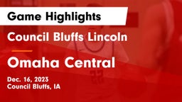 Council Bluffs Lincoln  vs Omaha Central  Game Highlights - Dec. 16, 2023