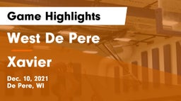 West De Pere  vs Xavier  Game Highlights - Dec. 10, 2021