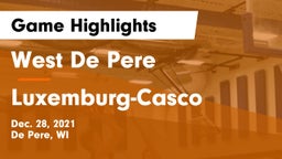 West De Pere  vs Luxemburg-Casco  Game Highlights - Dec. 28, 2021