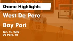 West De Pere  vs Bay Port  Game Highlights - Jan. 15, 2022