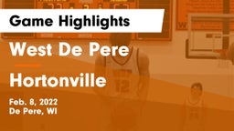 West De Pere  vs Hortonville  Game Highlights - Feb. 8, 2022