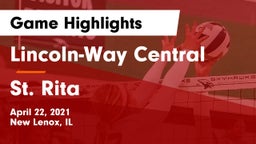 Lincoln-Way Central  vs St. Rita  Game Highlights - April 22, 2021