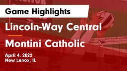 Lincoln-Way Central  vs Montini Catholic  Game Highlights - April 4, 2022