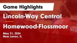 Lincoln-Way Central  vs Homewood-Flossmoor  Game Highlights - May 21, 2024