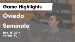 Oviedo  vs Seminole  Game Highlights - Dec. 19, 2019