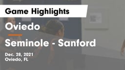 Oviedo  vs Seminole  - Sanford Game Highlights - Dec. 28, 2021