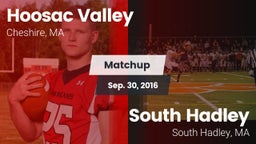 Matchup: Hoosac Valley High vs. South Hadley  2016