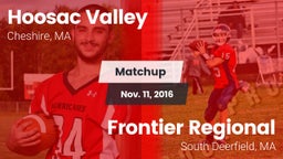 Matchup: Hoosac Valley High vs. Frontier Regional  2016
