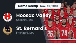 Recap: Hoosac Valley  vs. St. Bernard's  2018