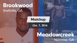 Matchup: Brookwood vs. Meadowcreek  2016
