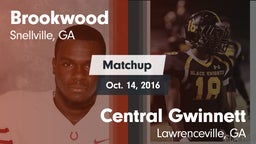 Matchup: Brookwood vs. Central Gwinnett  2016