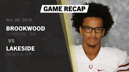 Recap: Brookwood  vs. Lakeside  2016