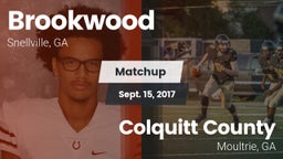 Matchup: Brookwood vs. Colquitt County  2017