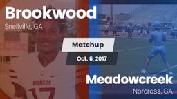 Matchup: Brookwood vs. Meadowcreek  2017