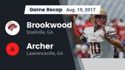 Recap: Brookwood  vs. Archer  2017