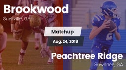 Matchup: Brookwood vs. Peachtree Ridge  2018
