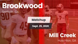 Matchup: Brookwood vs. Mill Creek  2020