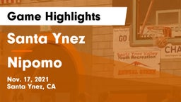 Santa Ynez  vs Nipomo  Game Highlights - Nov. 17, 2021