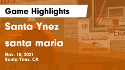 Santa Ynez  vs santa maria  Game Highlights - Nov. 18, 2021