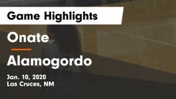 Onate  vs Alamogordo  Game Highlights - Jan. 10, 2020