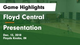 Floyd Central  vs Presentation Game Highlights - Dec. 13, 2018