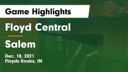 Floyd Central  vs Salem  Game Highlights - Dec. 18, 2021