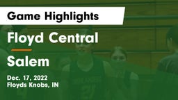 Floyd Central  vs Salem  Game Highlights - Dec. 17, 2022