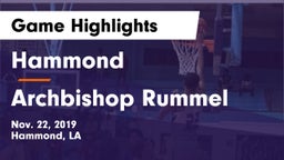 Hammond  vs Archbishop Rummel Game Highlights - Nov. 22, 2019