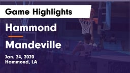 Hammond  vs Mandeville  Game Highlights - Jan. 24, 2020