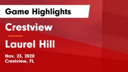 Crestview  vs Laurel Hill Game Highlights - Nov. 23, 2020