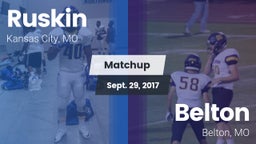 Matchup: Ruskin  vs. Belton  2017