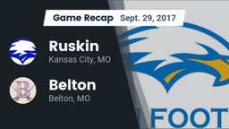 Recap: Ruskin  vs. Belton  2017