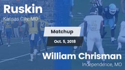 Matchup: Ruskin  vs. William Chrisman  2018